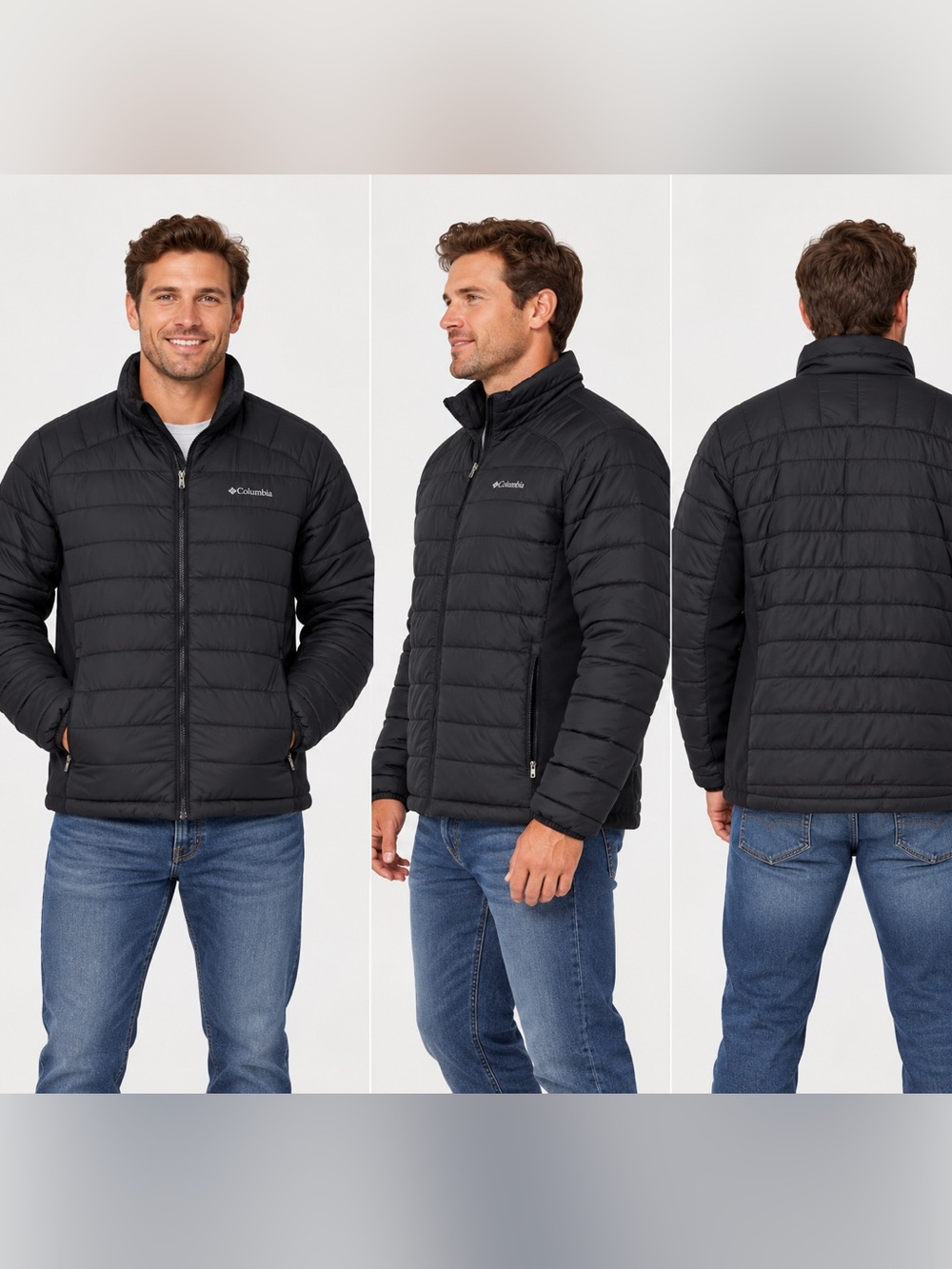 Columbia Black Men's Quilted Packable Puffer Jacket